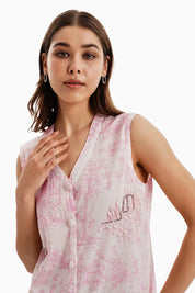Pink Cotton Castle Print Set
