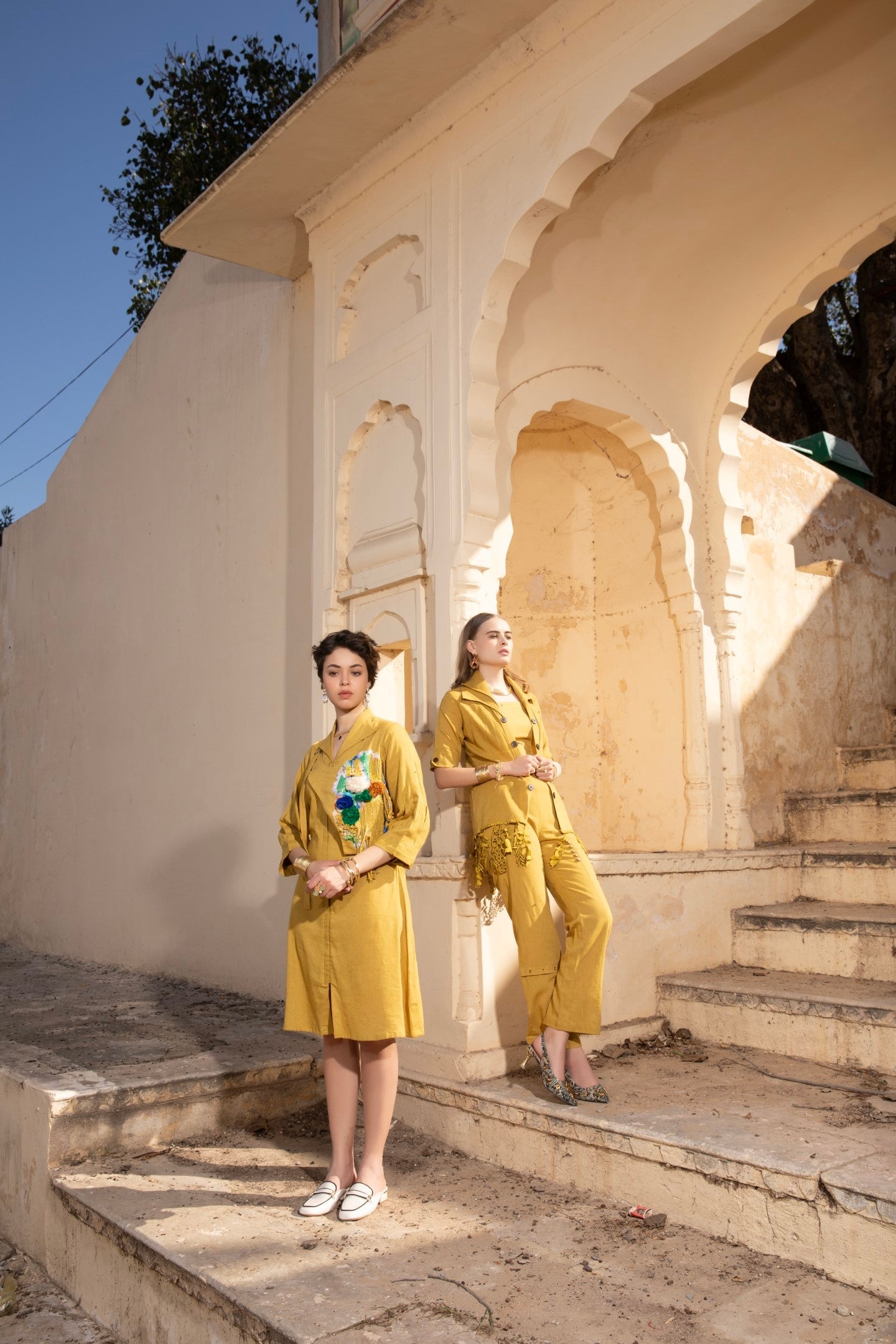 Lavinia Mustard Dress