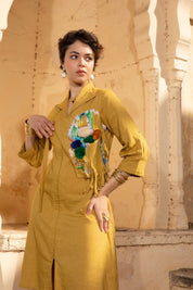 Lavinia Mustard Dress