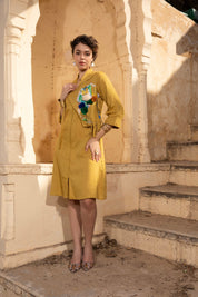 Lavinia Mustard Dress