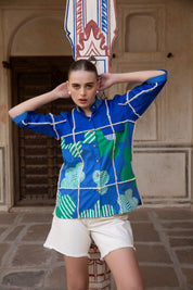 Floral Grid Shirt