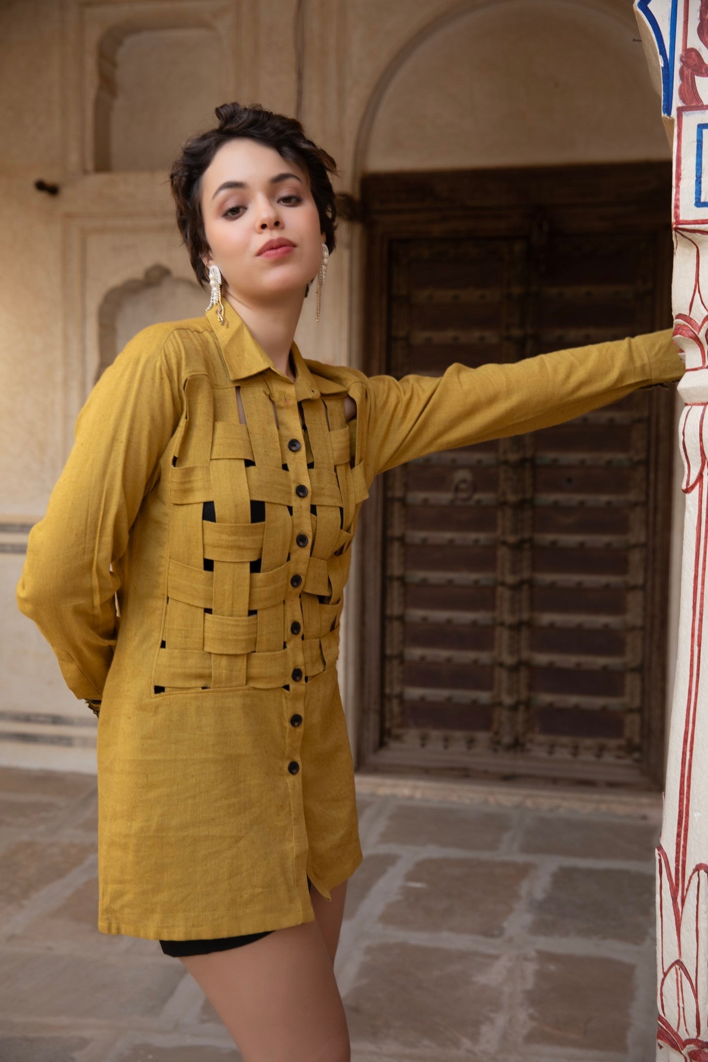 Honeycomb Grid Shirt