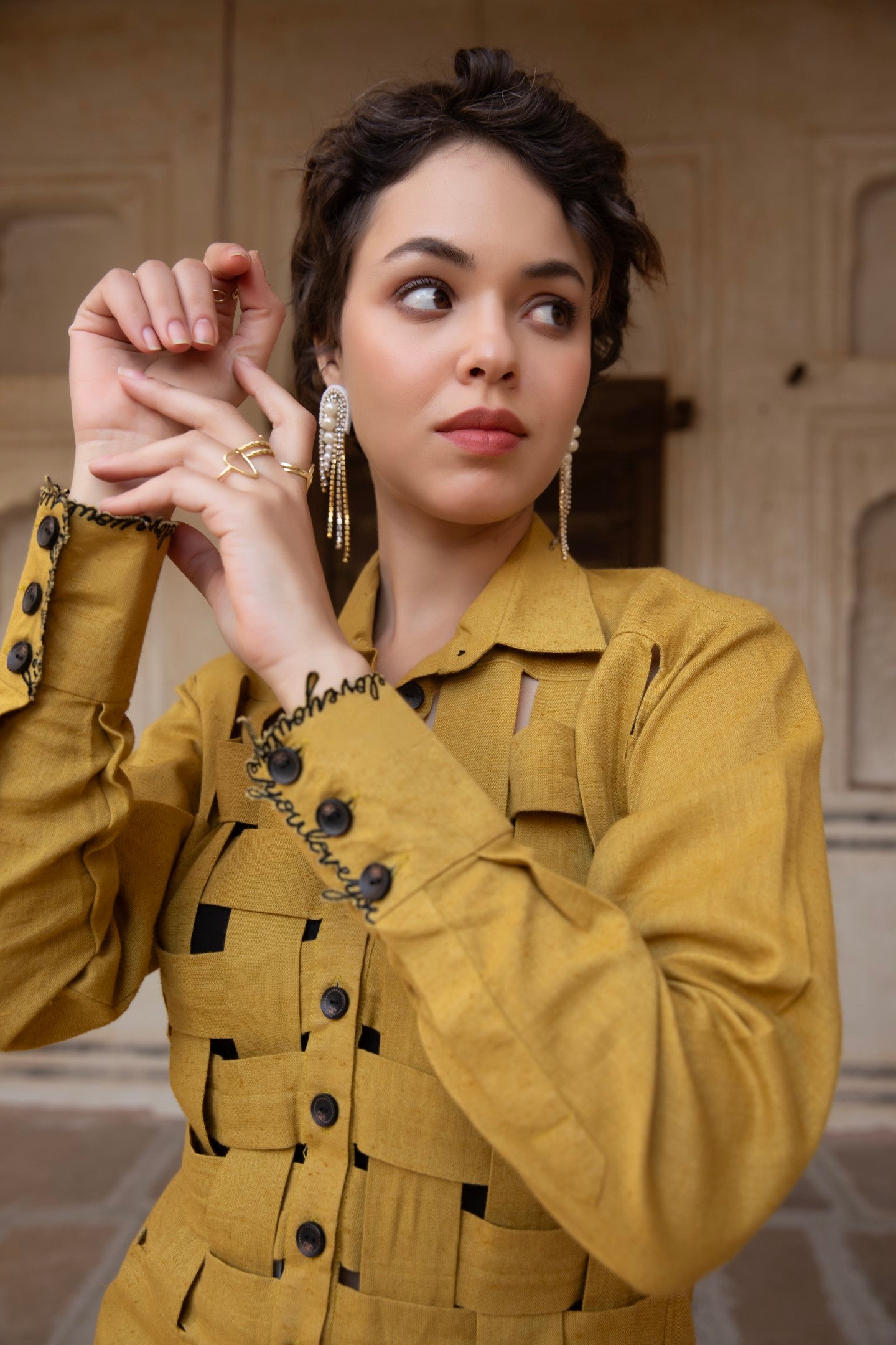 Honeycomb Grid Shirt