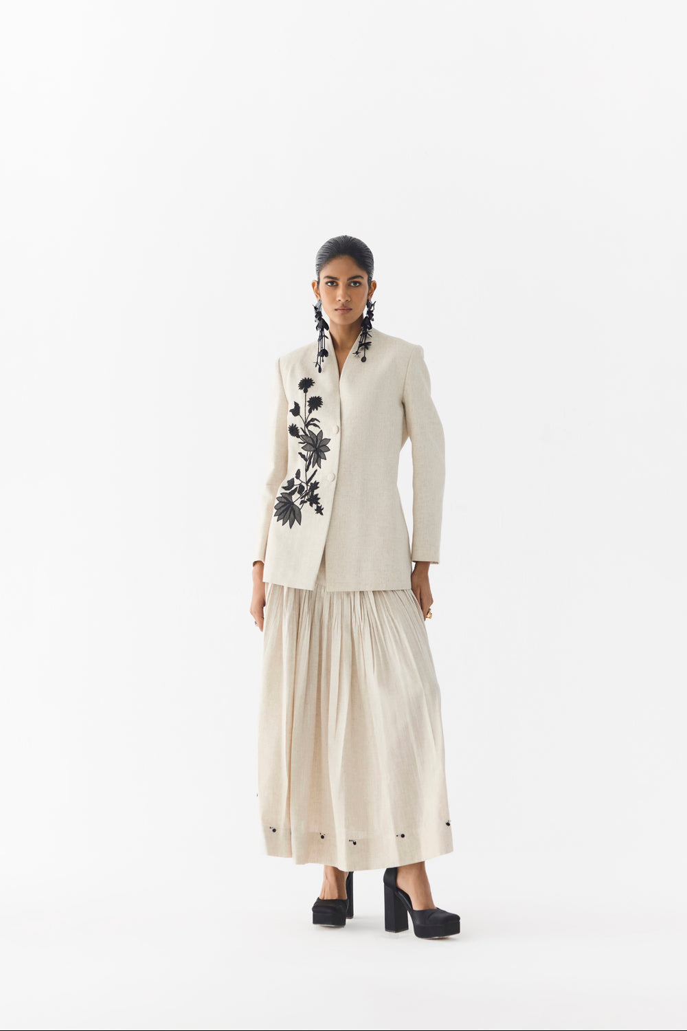 Tiger Lily Linen Blazer & Skirt