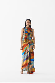 Night Queen Ruching Top & Knot Skirt