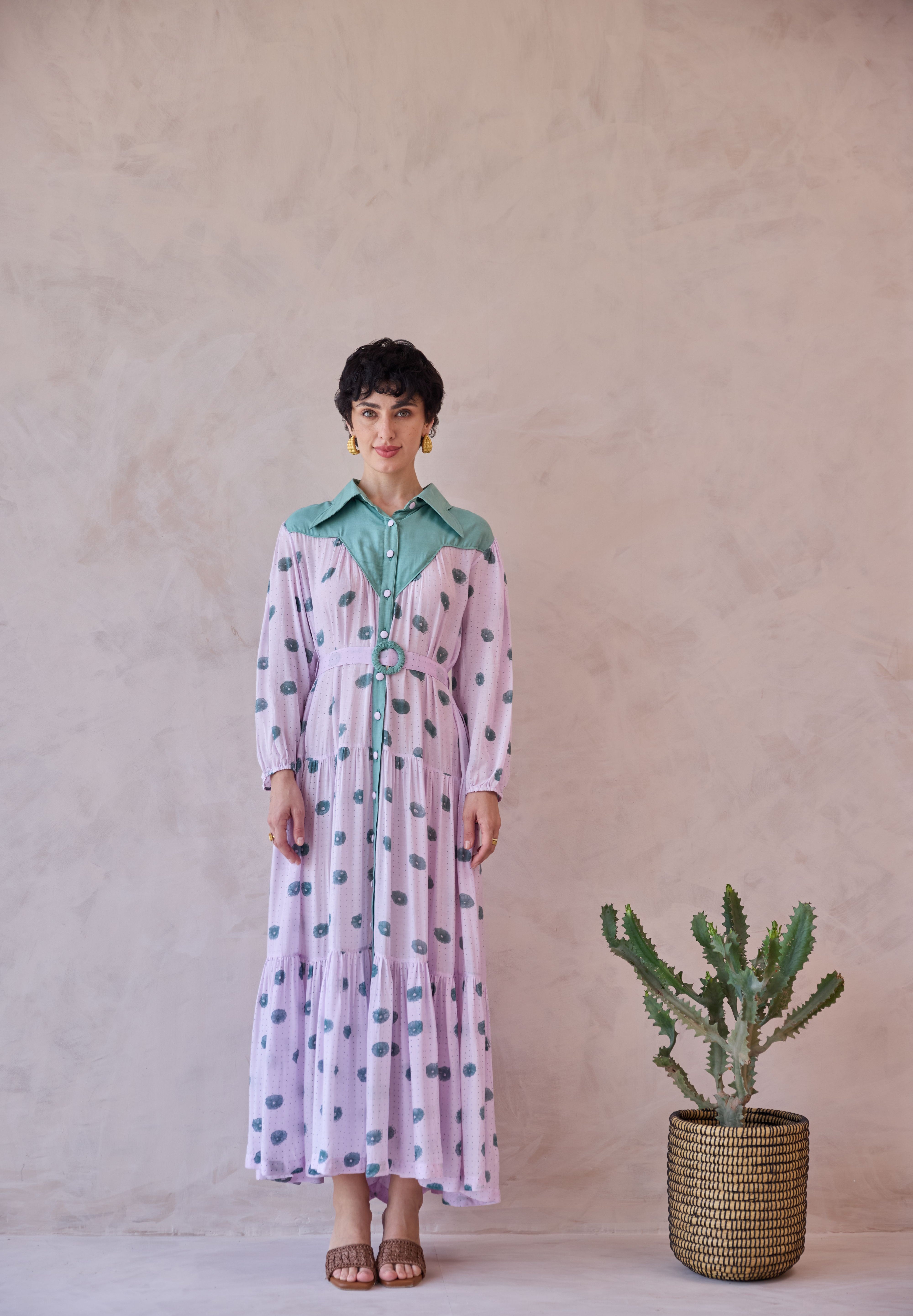 Lilac Dot Meadow Dress