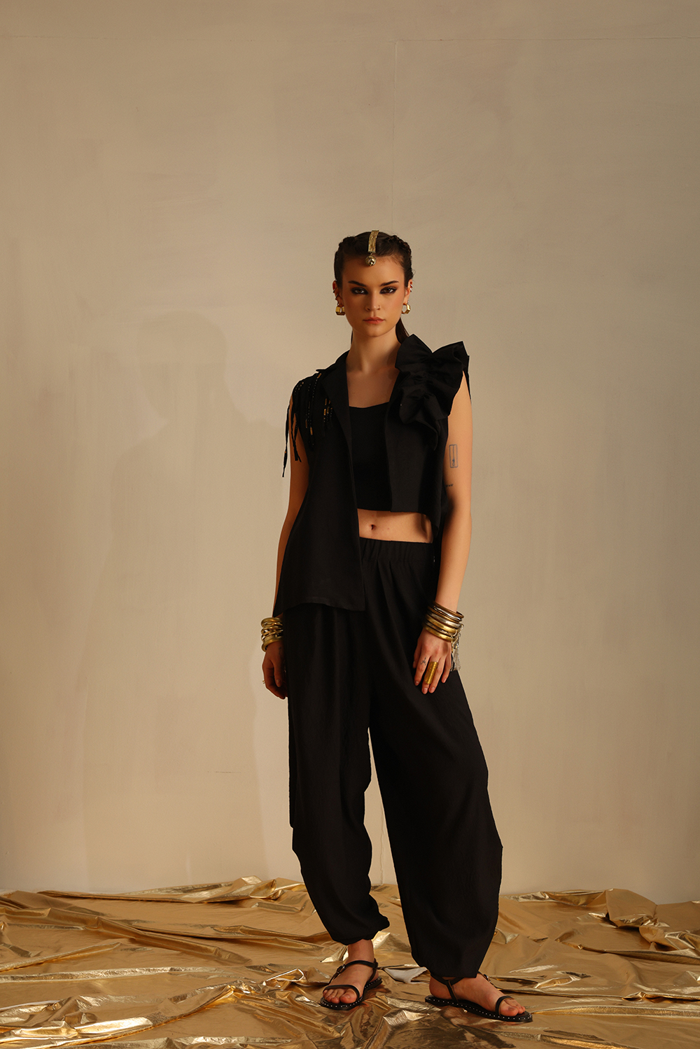 Frill Blazer Twin Set