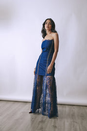 Indigo Mirage Layered Dress