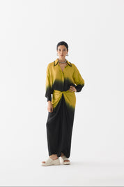 Olive Black Shirt Dress