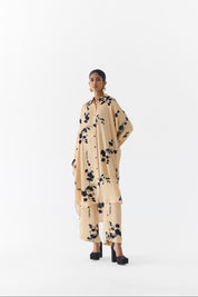 Cream Sakura Kurta Shirt & Pants