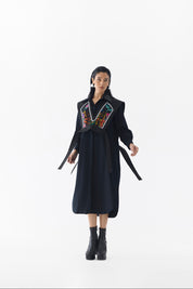 Calla Shirt Dress With Multi Vest