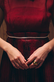 Carmine red dress image 6