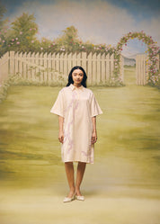 Pearl Mist Relaxed Short Dress