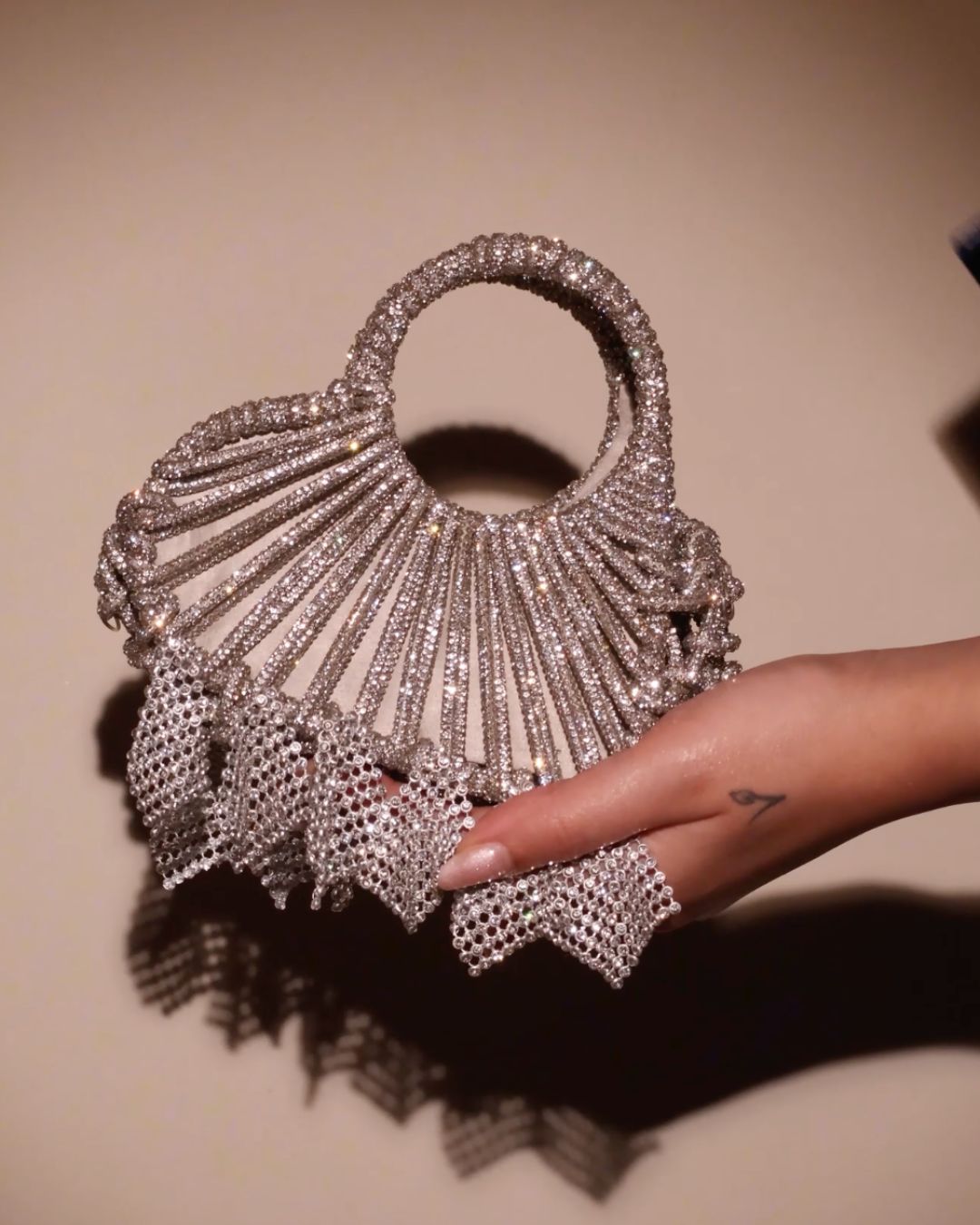 Lumi Knot Mini Bag Silver