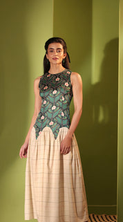Forest Embellished Midi Dress