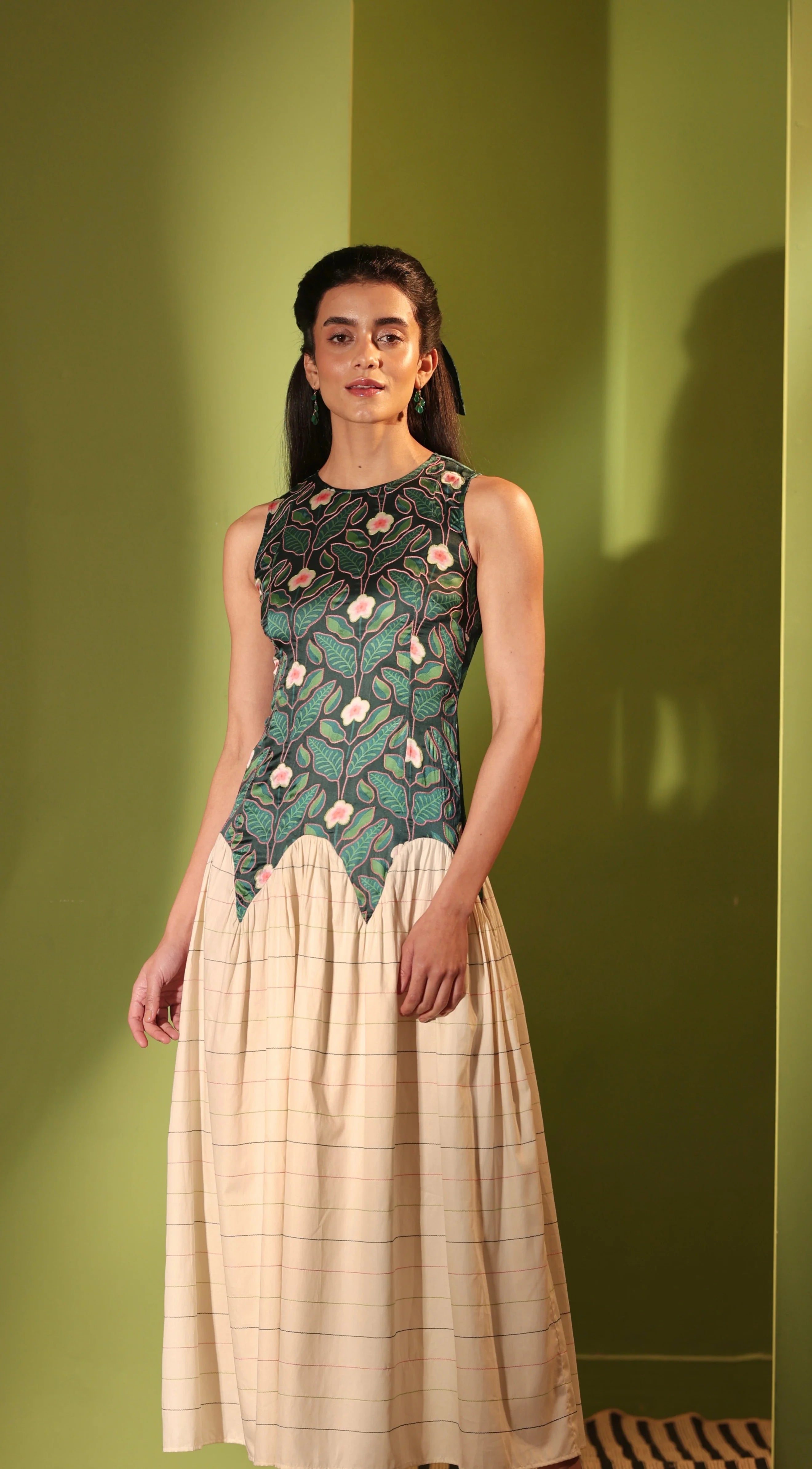 Forest Embellished Midi Dress