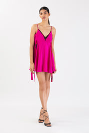 Fuchsia Dusk Mini Dress