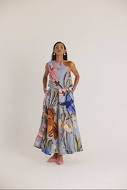 Nico Linen Top & Skirt Set