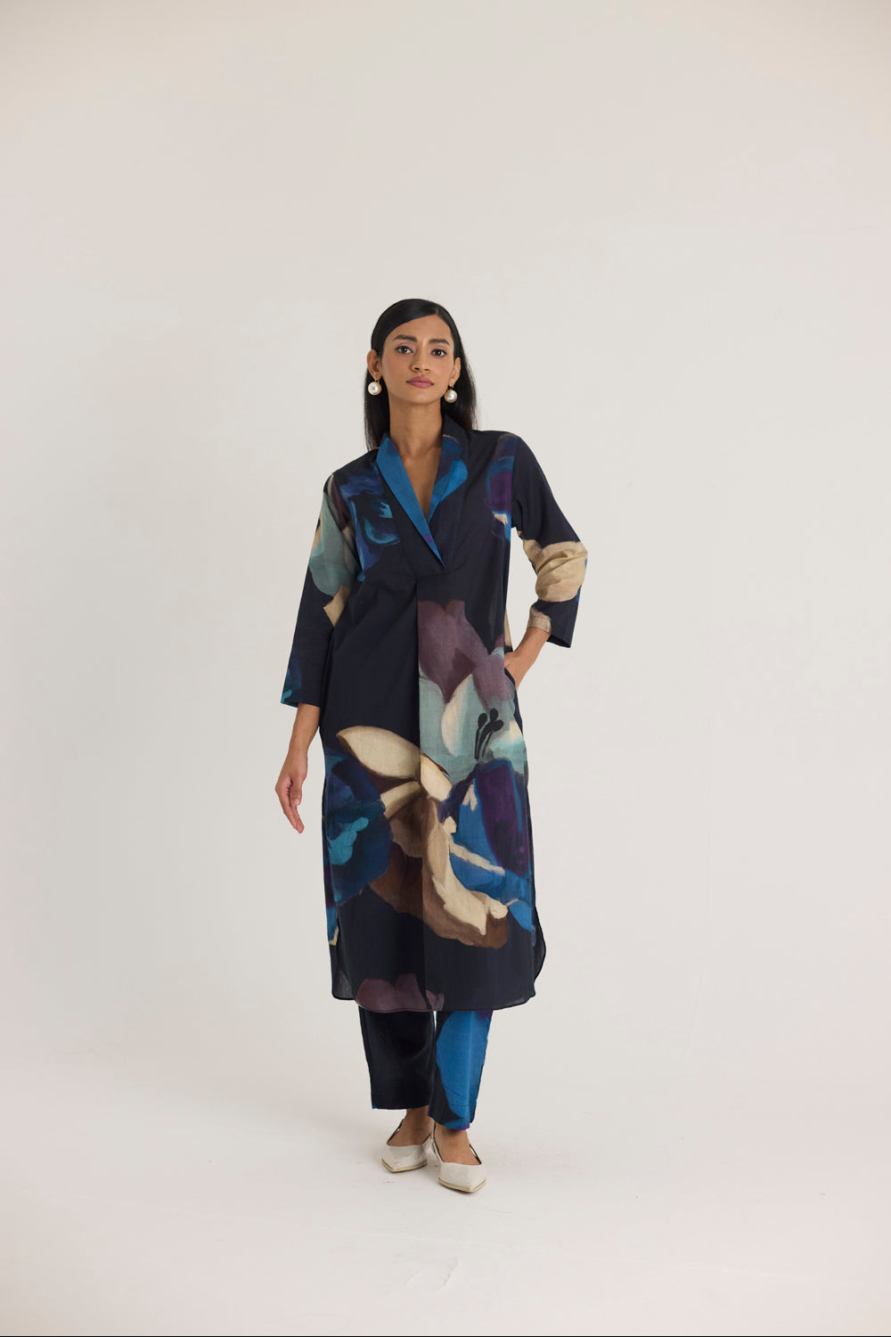 Rocco Shawl Collar Kurta Set