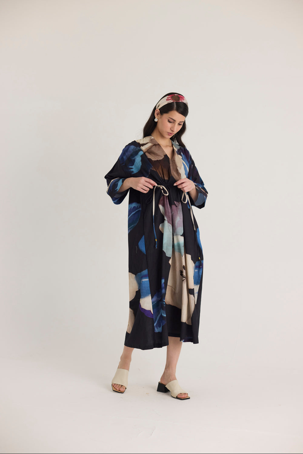 Rocco Drawstring Kaftan Dress