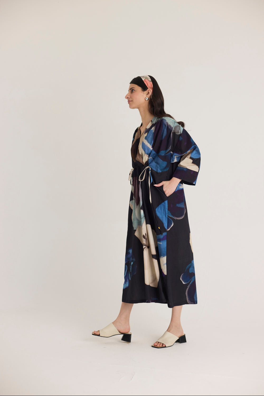 Rocco Drawstring Kaftan Dress