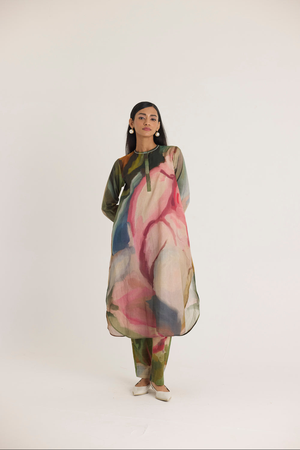 Tilly Long Cotton Kurta Set