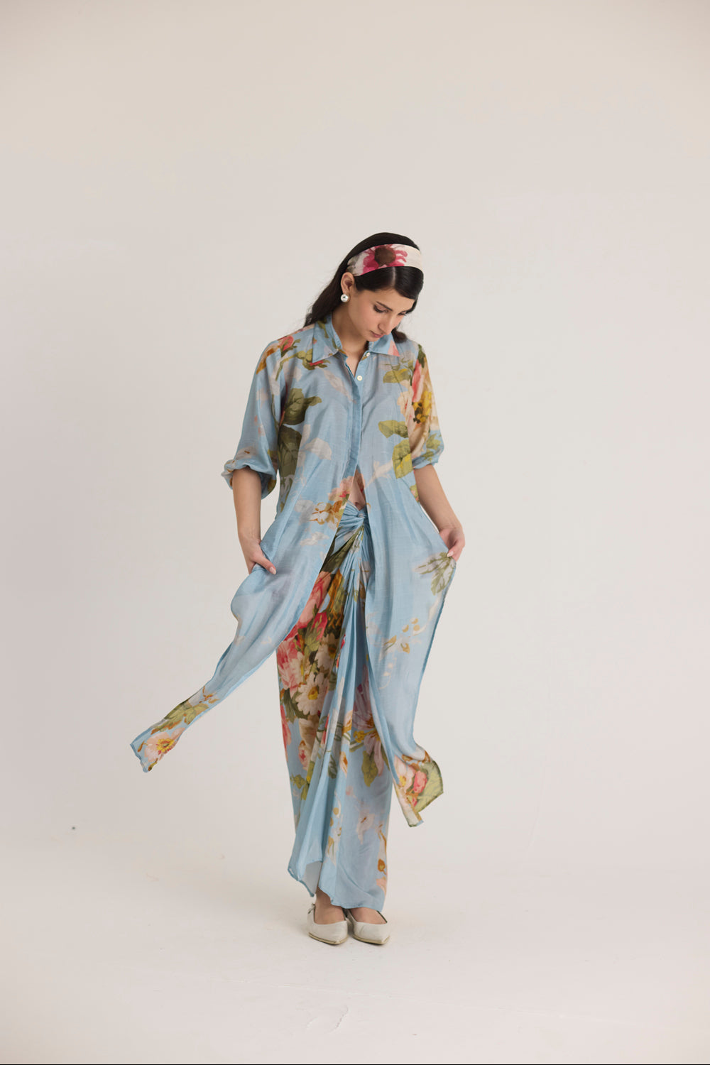 Taffy Tie Up Top & Skirt Set