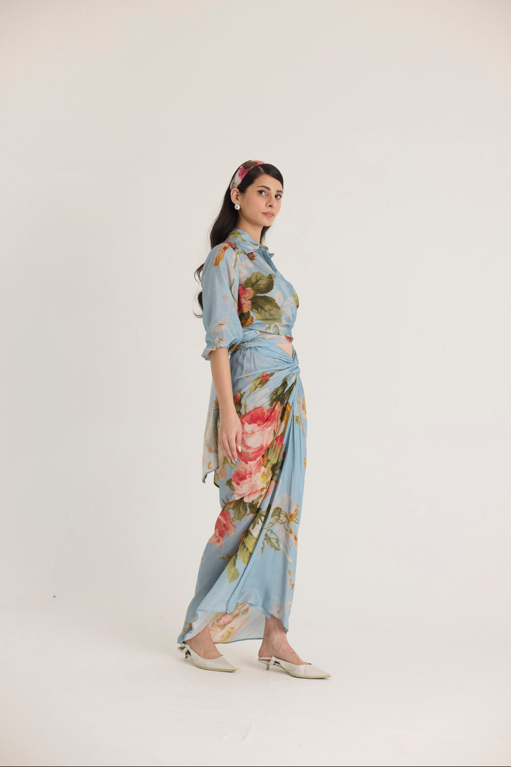Taffy Tie Up Top & Skirt Set