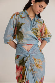 Taffy Tie Up Top & Skirt Set