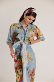 Taffy Tie Up Top & Skirt Set