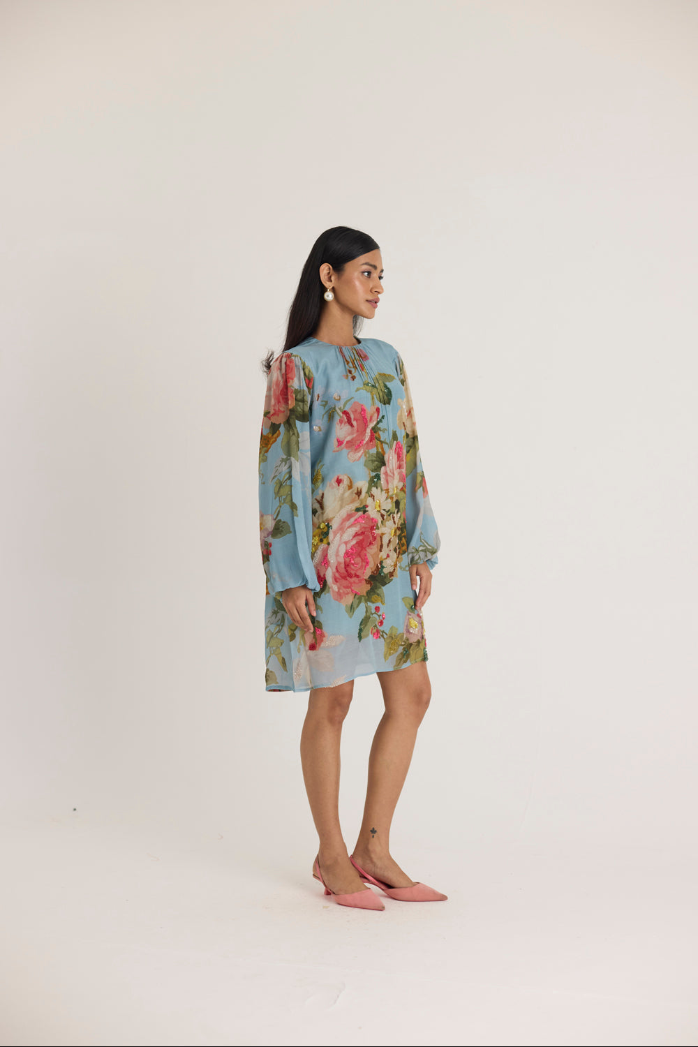 Taffy Embroidered Short Dress