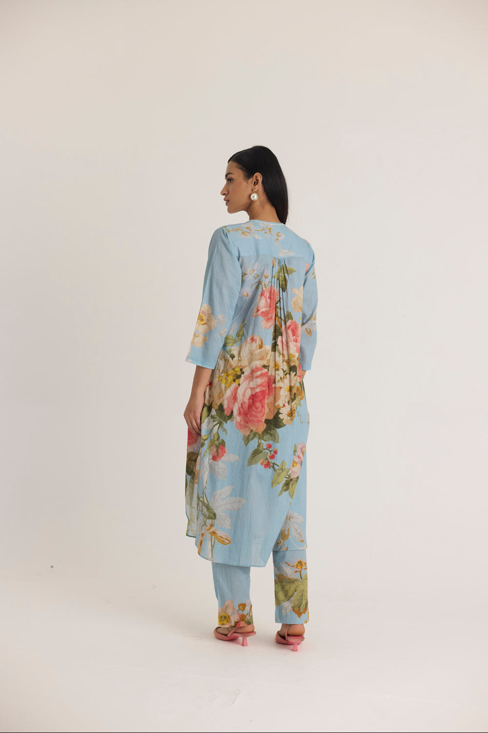 Taffy Long Cotton Kurta Set