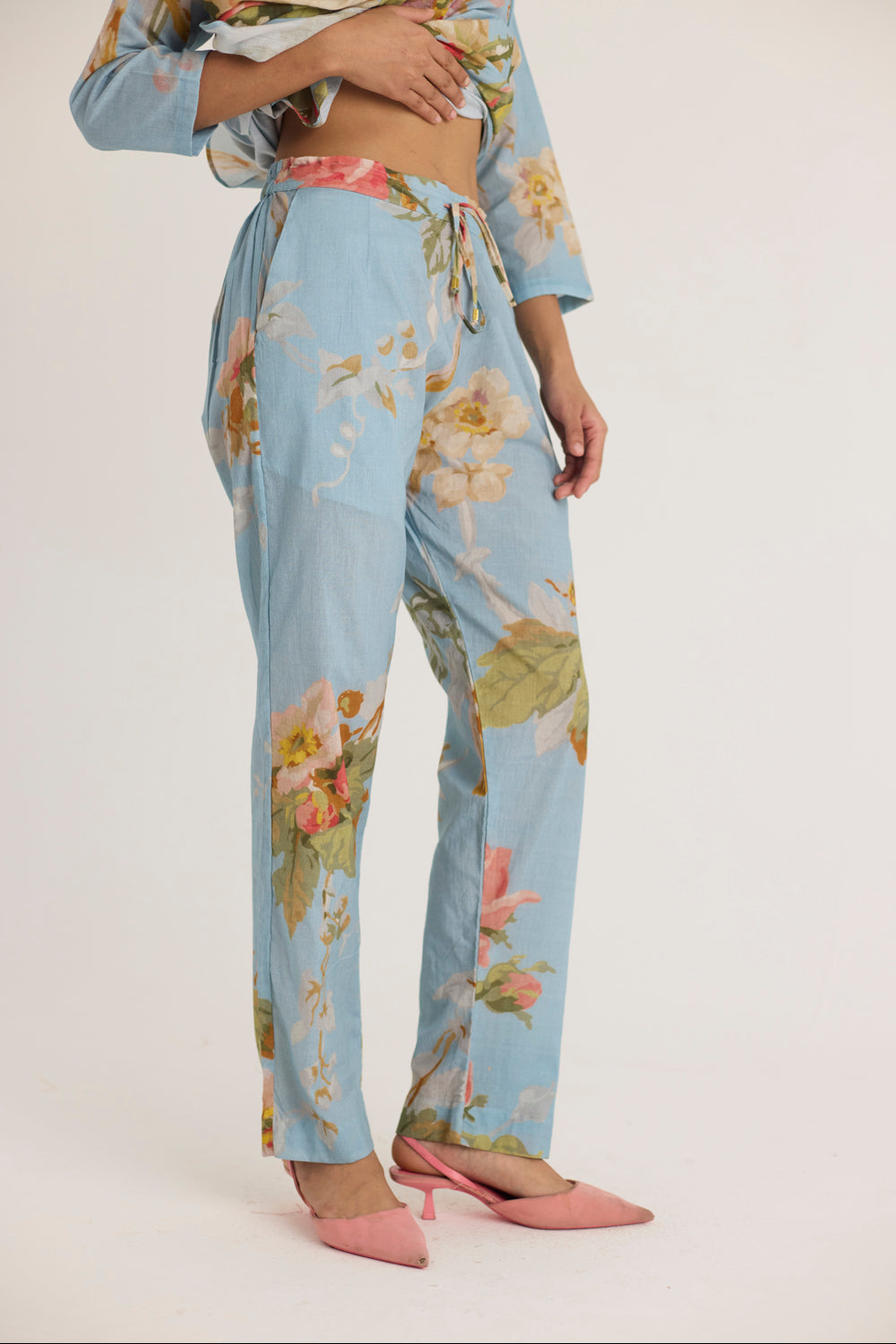 Taffy Long Cotton Kurta Set