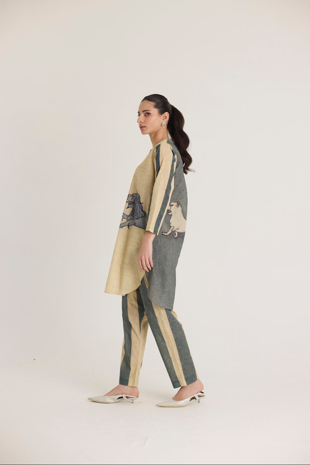 Paws Short Kurta Set