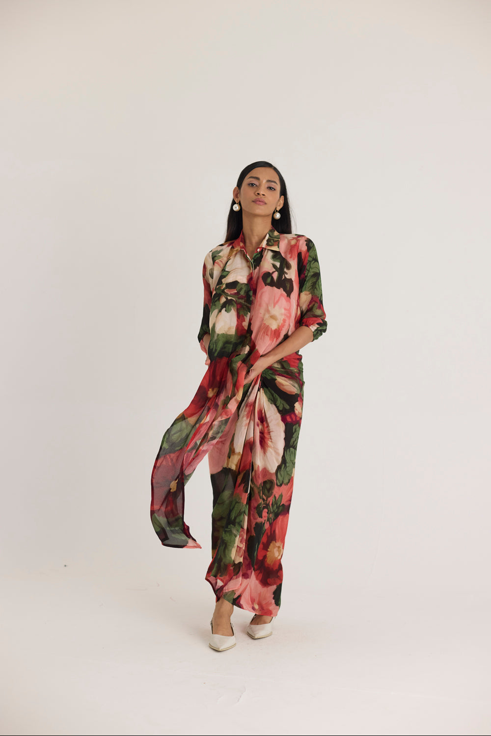 Scarlett Tie-up Top & Skirt Set