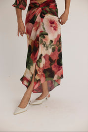 Scarlett Tie-up Top & Skirt Set