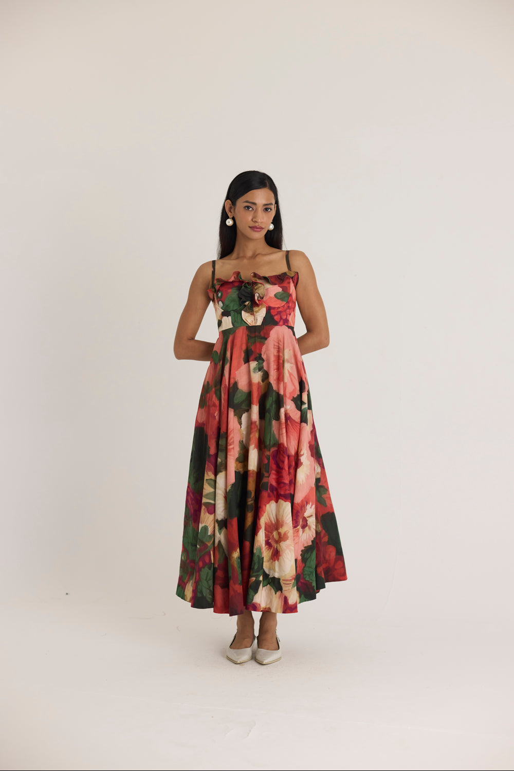 Scarlett Cotton Frill Dress