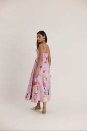 Giggle Berry Flared Bralette Dress