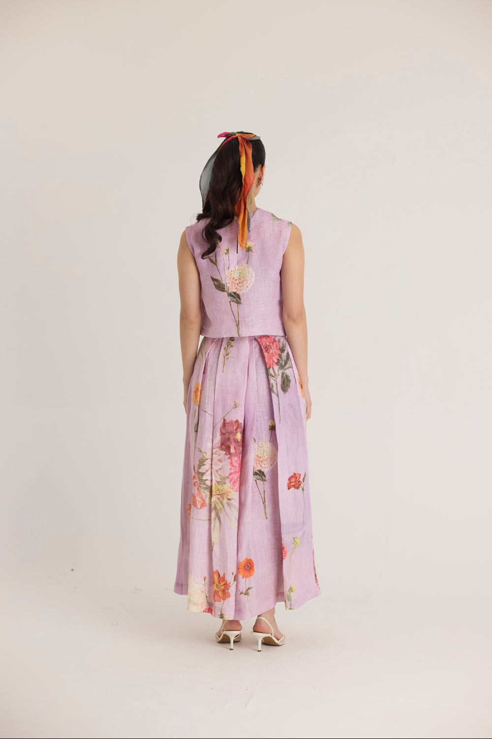Giggle Berry Linen Top & Skirt Set