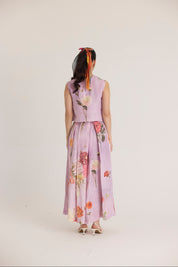 Giggle Berry Linen Top & Skirt Set