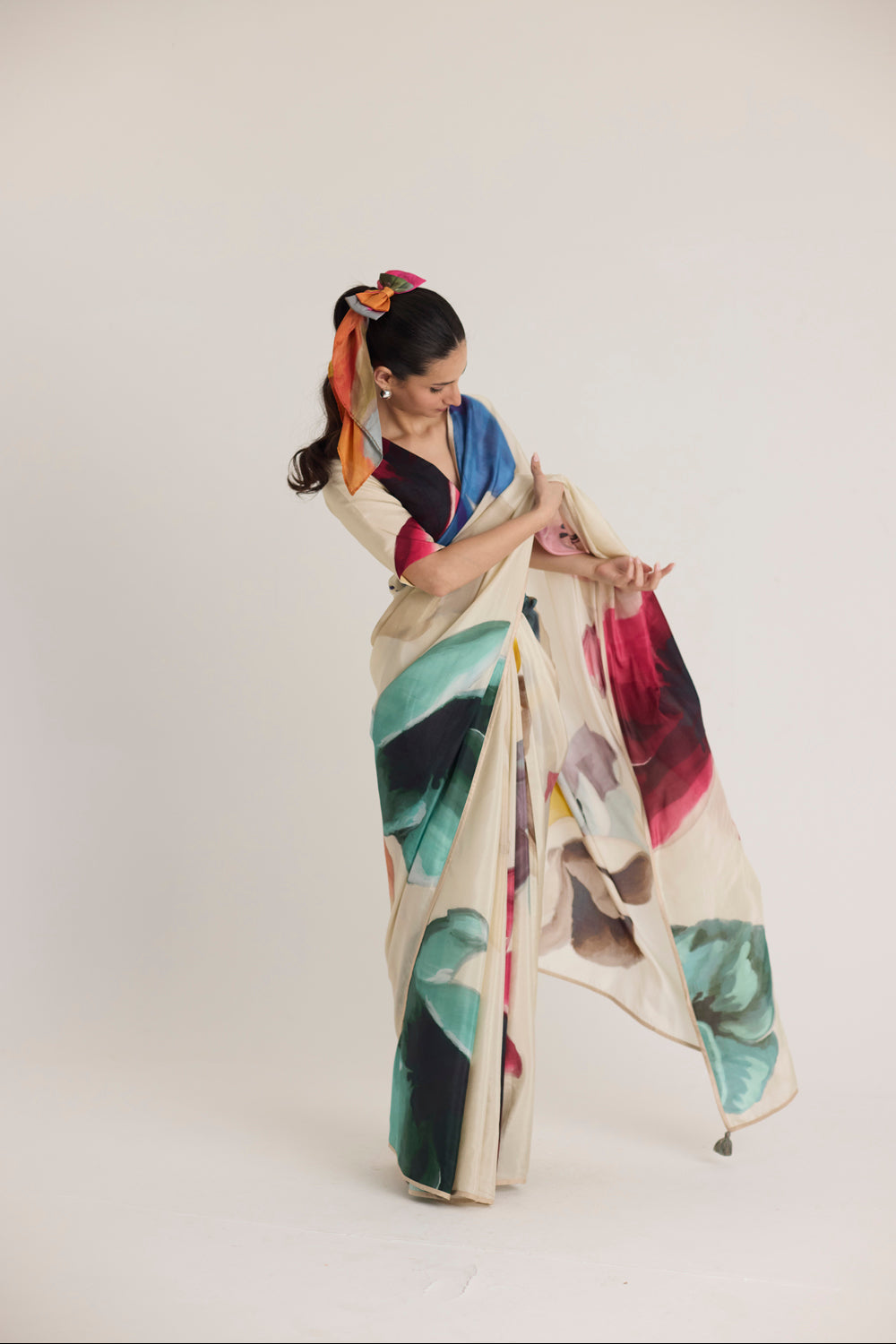 Lila Silk Saree