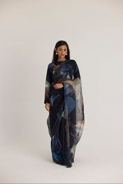 Rocco Half Silk & Half Organza Saree
