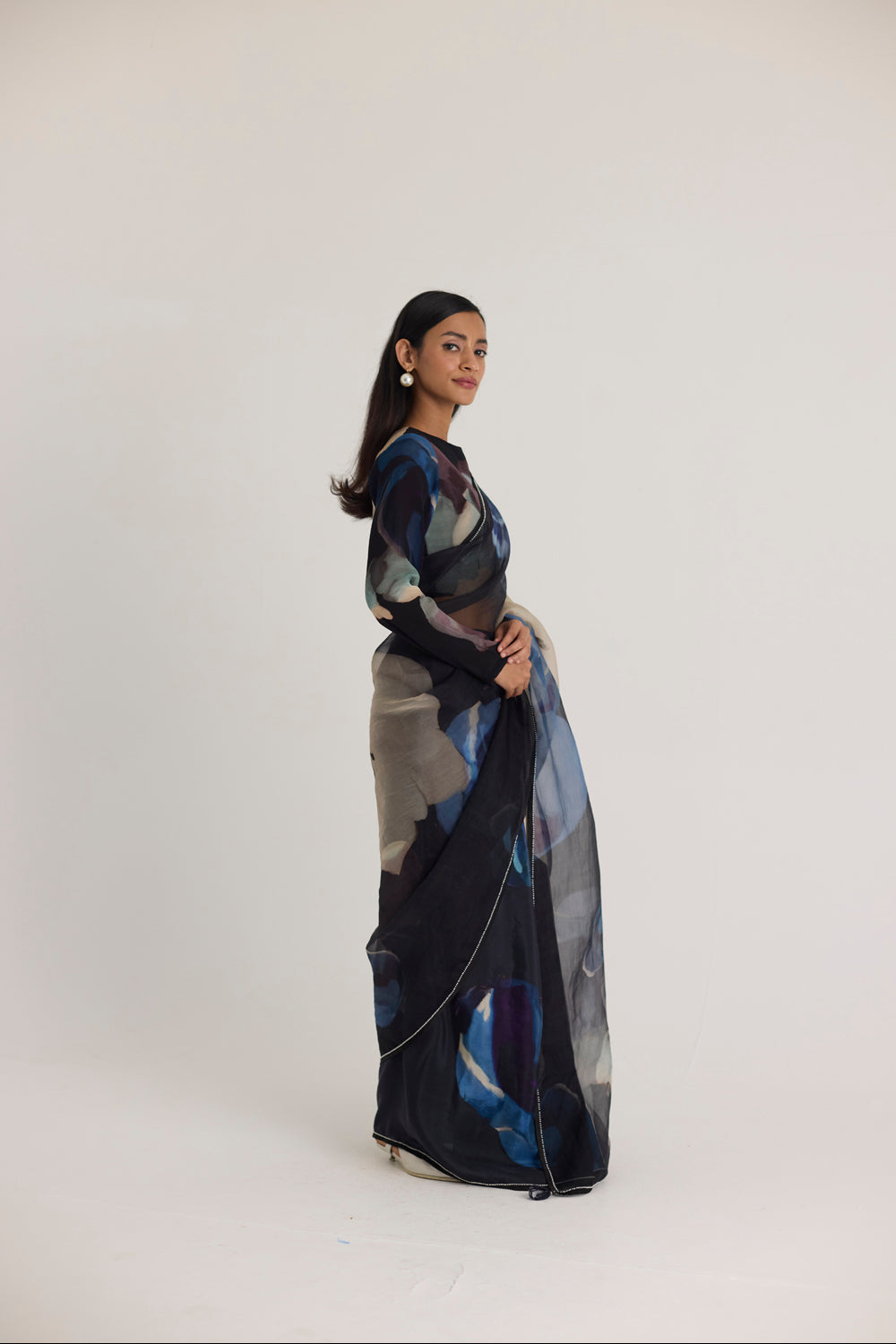Rocco Half Silk & Half Organza Saree