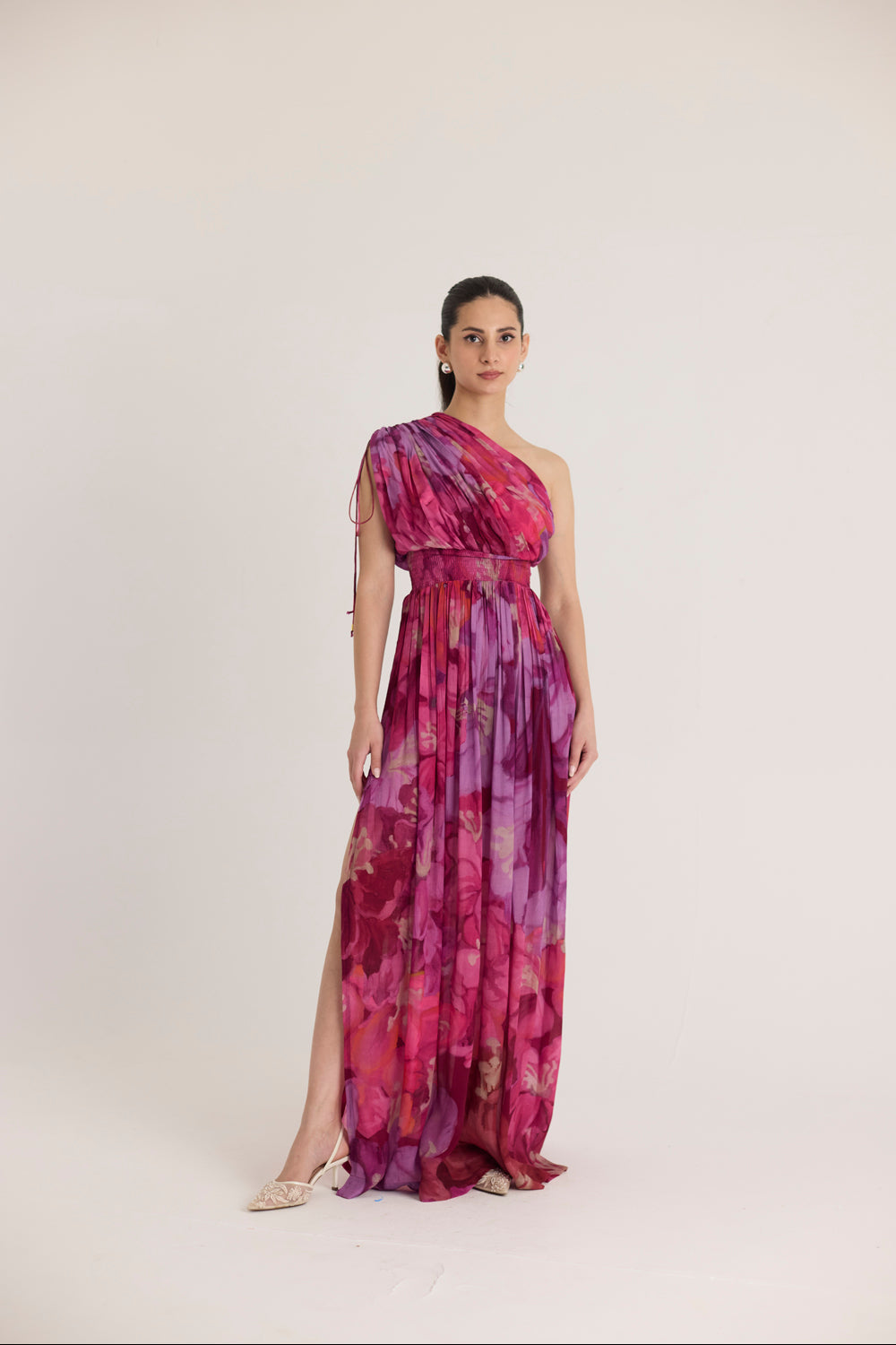 Violet One Shoulder Dress