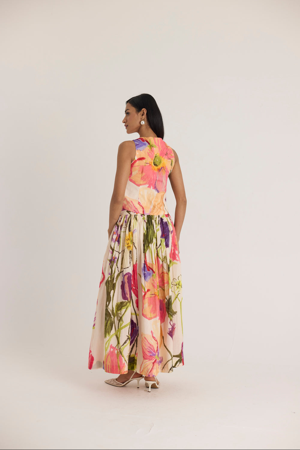 Dolly White Waistcoat & Skirt Set