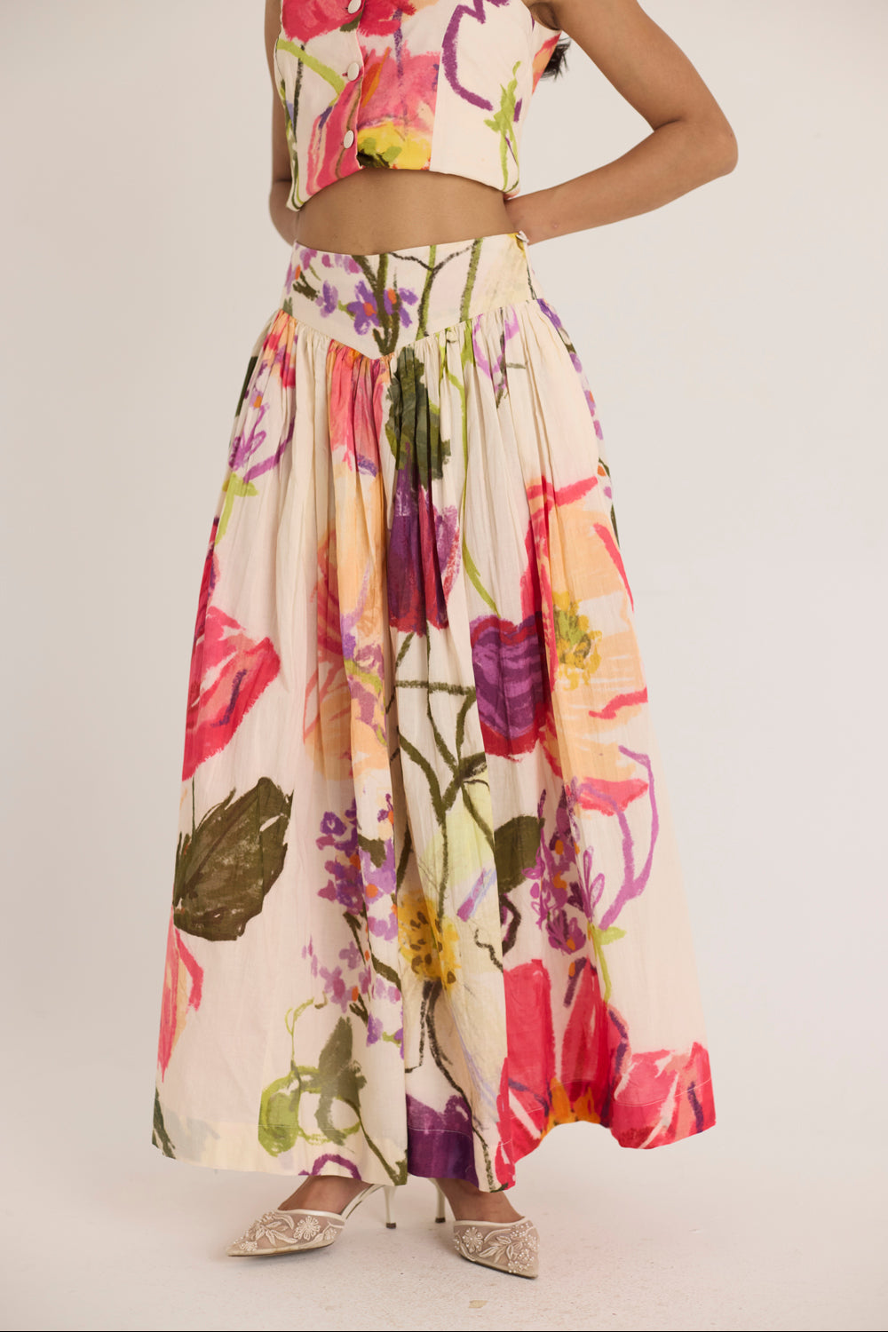 Dolly White Waistcoat & Skirt Set