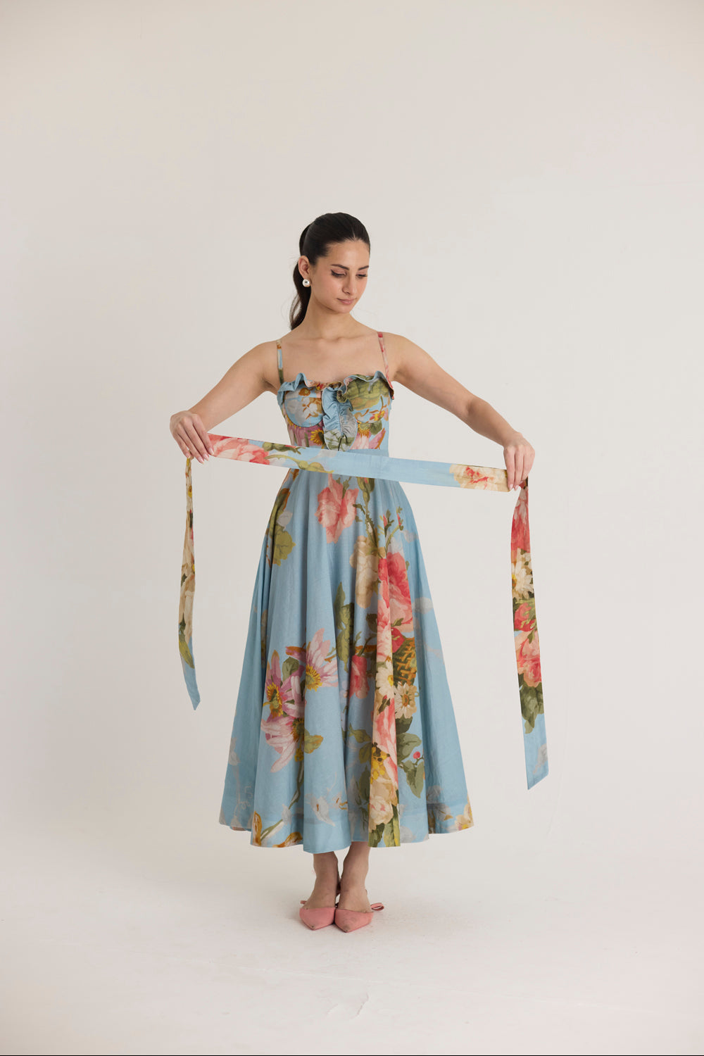 Taffy Cotton Frill Dress
