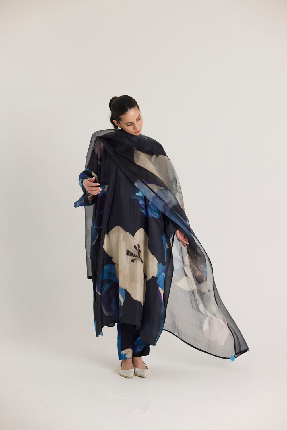 Rocco Silk Kaftan Set