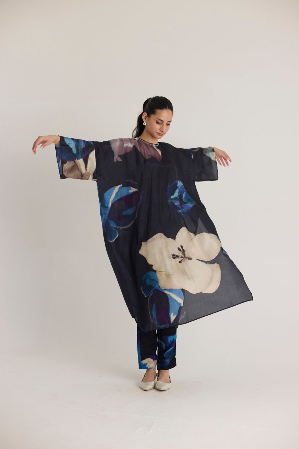 Rocco Silk Kaftan Set