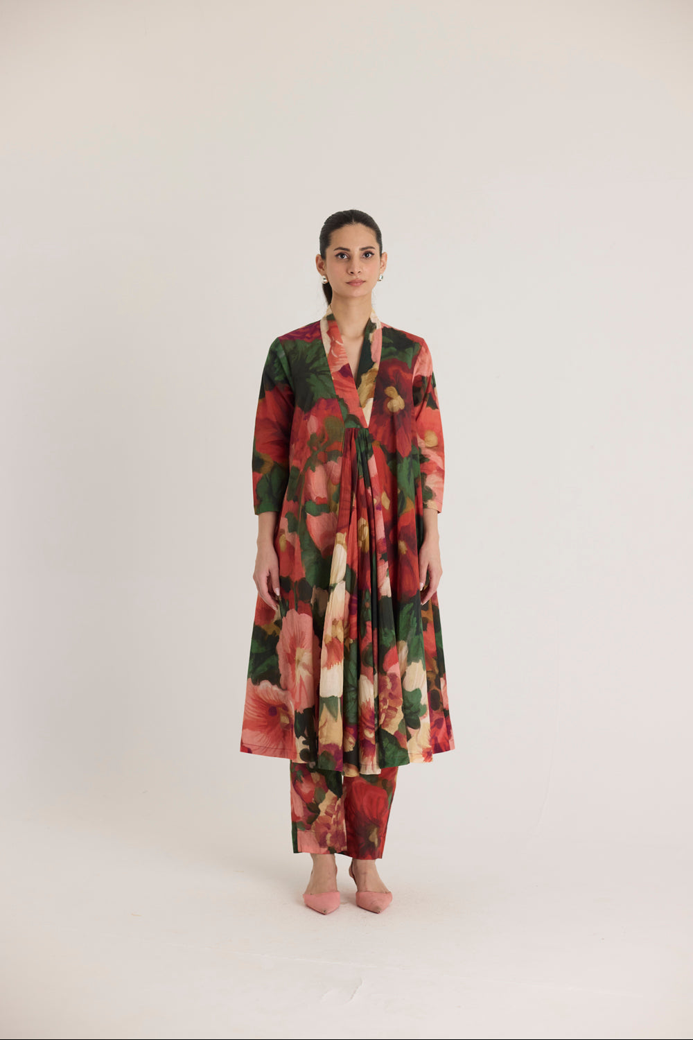 Scarlett V Neck Kurta Set